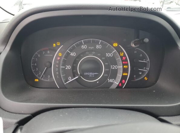 5J6RM3H92GL024979 2016 HONDA CR-V Серебряный Вид щитка приборов