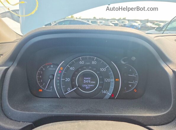 5J6RM3H96GL032468 2016 HONDA CR-V White Вид щитка приладів