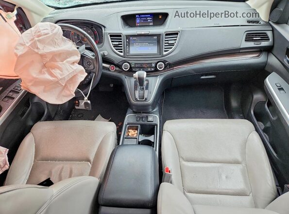 5J6RM3H97GL003240 2016 HONDA CR-V Maroon Widok deski rozdzielczej
