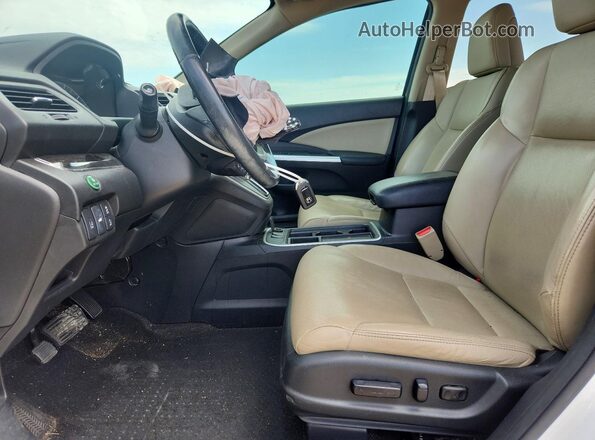 5J6RM3H98GL006101 2016 HONDA CR-V White Widok wnętrza z przodu
