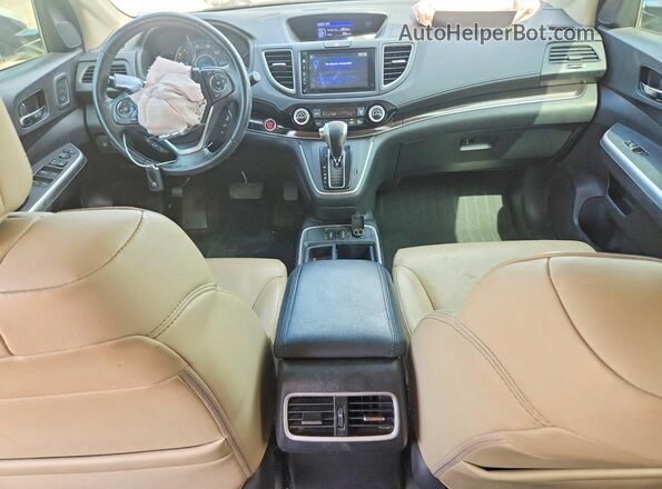 5J6RM3H98GL006101 2016 HONDA CR-V White Widok deski rozdzielczej