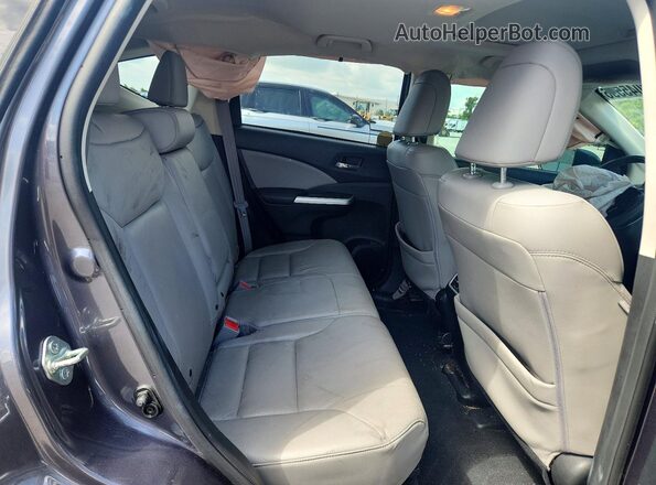 5J6RM3H9XGL005709 2016 HONDA CR-V Blue Rear interior view