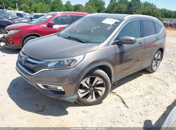 5J6RM3H9XGL018041 2016 HONDA CR-V Gray Առջևի ձախ երեք քառորդ տեսարան