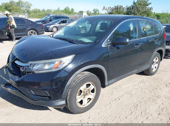 5J6RM4H35GL085079 2016 HONDA CR-V Black წინა მარცხენა ხედი სამი მეოთხედიდან