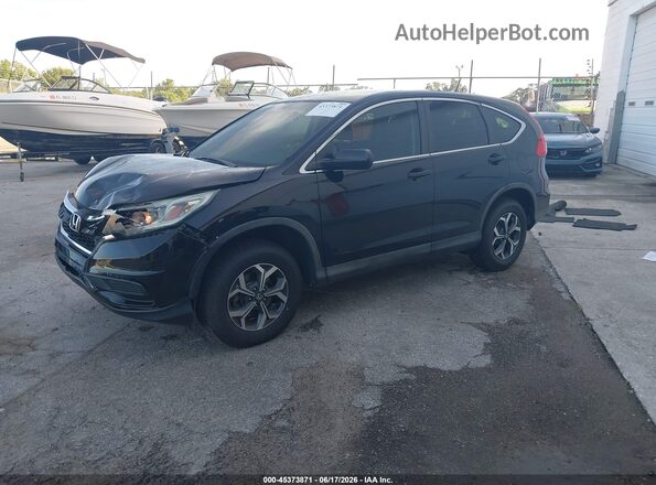 5J6RM4H36GL116324 2016 HONDA CR-V Black Առջևի ձախ երեք քառորդ տեսարան