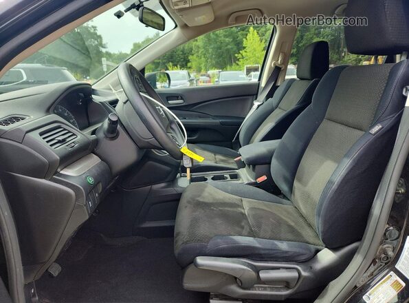 5J6RM4H45GL129056 2016 HONDA CR-V Black Front interior view