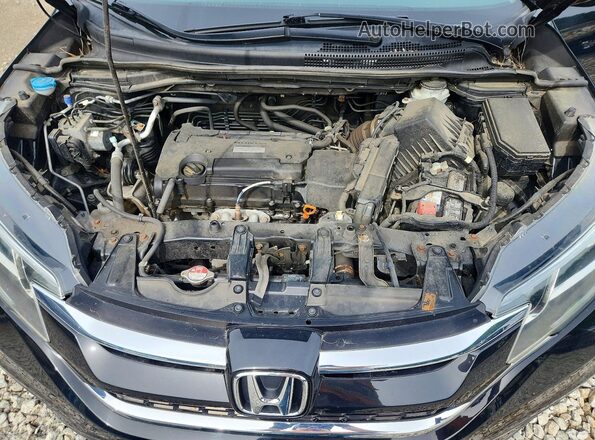 5J6RM4H45GL129056 2016 HONDA CR-V Black Rear interior view