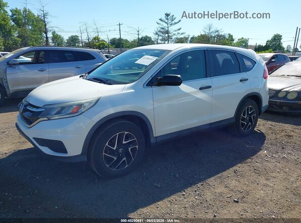 5J6RM4H47GL053131 2016 HONDA CR-V White წინა მარცხენა ხედი სამი მეოთხედიდან