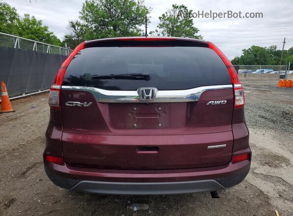 5J6RM4H4XGL073020 2016 HONDA CR-V Burgundy უკანა ხედი