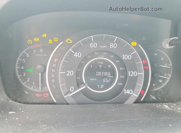 5J6RM4H51GL098719 2016 HONDA CR-V Burgundy Սարքավորումների վահանակի տեսք
