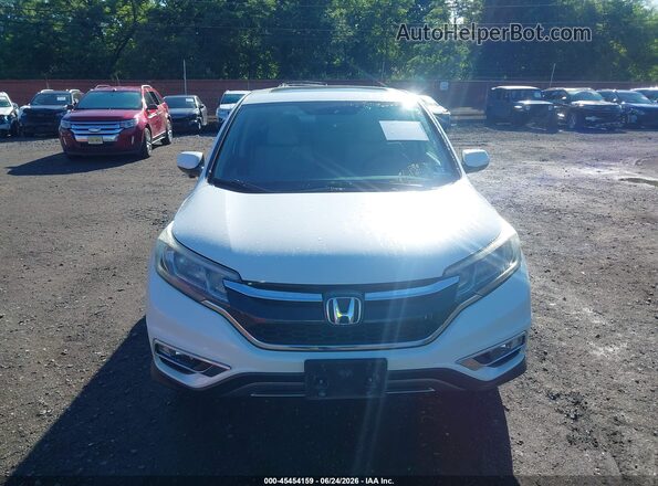 5J6RM4H54GL079338 2016 HONDA CR-V White Instrument cluster view