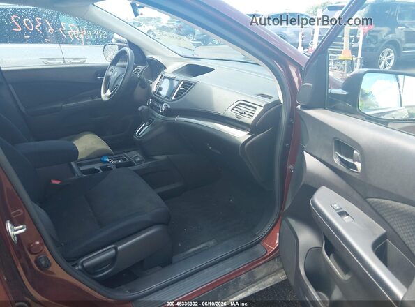 5J6RM4H55GL085763 2016 HONDA CR-V Красный Вид салона спереди