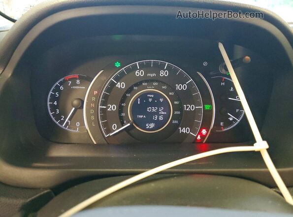 5J6RM4H56GL062377 2016 HONDA CR-V Gray Вид щитка приладів