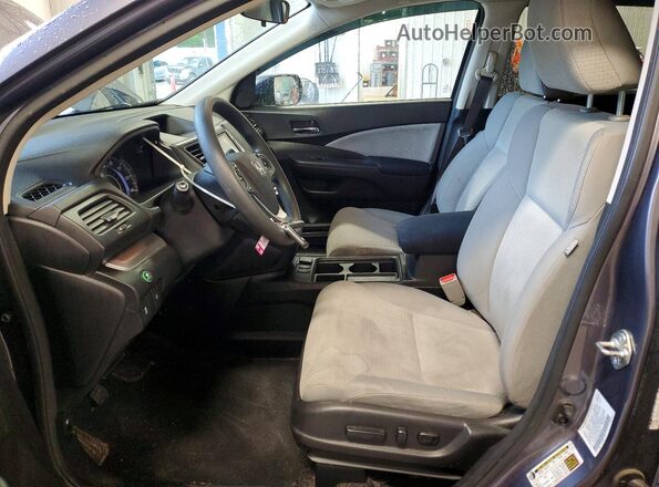 5J6RM4H56GL062377 2016 HONDA CR-V Gray Вид салону спереду