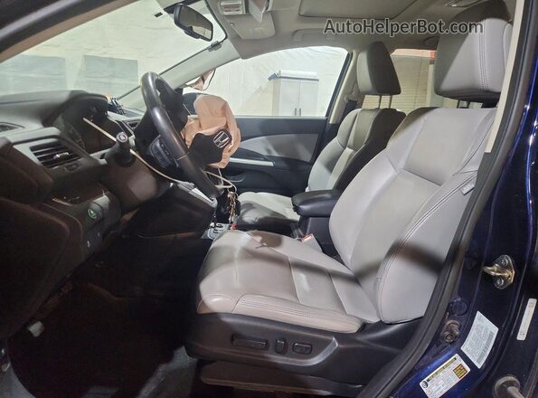5J6RM4H75GL104183 2016 HONDA CR-V Синий Вид салона спереди