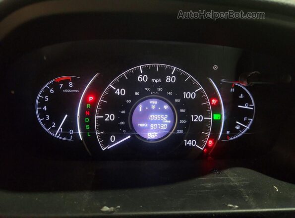 5J6RM4H75GL104183 2016 HONDA CR-V Синий Вид щитка приборов