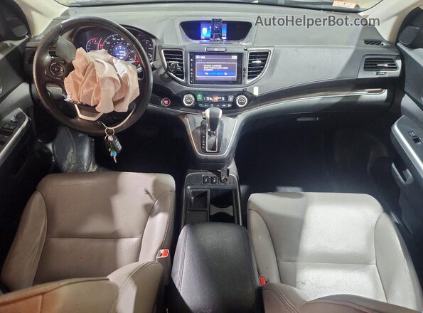 5J6RM4H75GL104183 2016 HONDA CR-V Синий Вид панели приборов