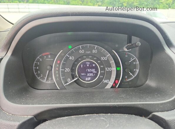 5J6RM4H76GL124068 2016 HONDA CR-V Gray Instrument cluster view