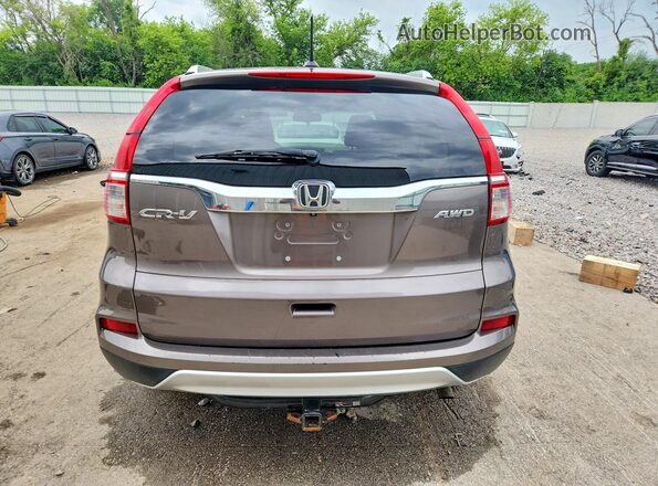 5J6RM4H76GL124068 2016 HONDA CR-V Gray Rear view