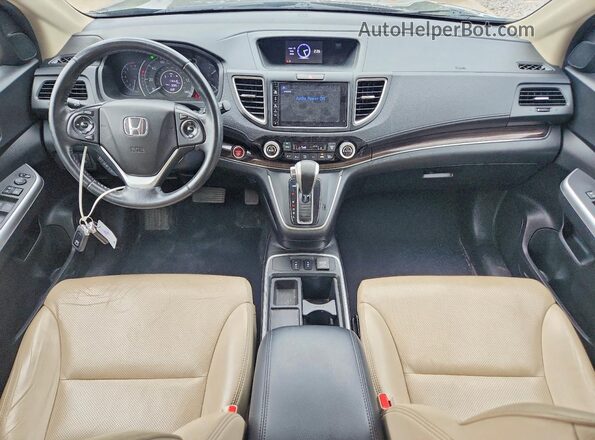 5J6RM4H76GL124068 2016 HONDA CR-V Gray Dashboard view