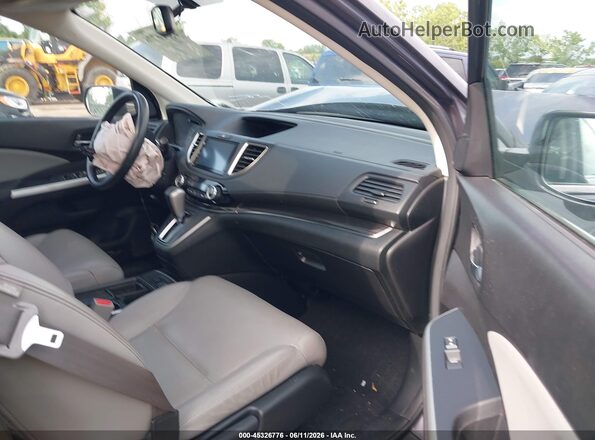 5J6RM4H77GL004084 2016 HONDA CR-V Gray Вид салону спереду