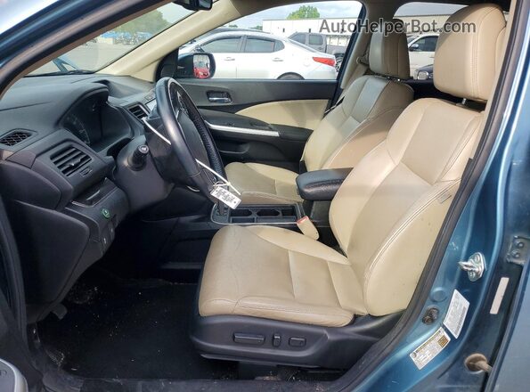 5J6RM4H7XGL008260 2016 HONDA CR-V Blue Front interior view