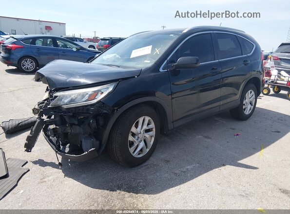 5J6RM4H7XGL104972 2016 HONDA CR-V Black წინა მარცხენა ხედი სამი მეოთხედიდან