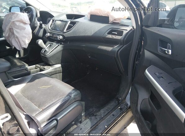 5J6RM4H7XGL104972 2016 HONDA CR-V Black წინა სალონის ხედი