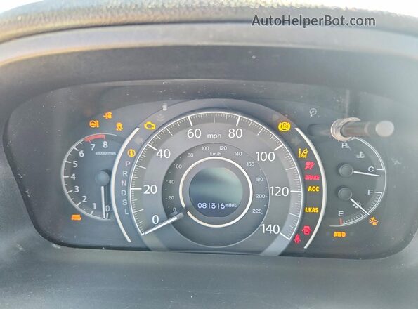 5J6RM4H92GL048706 2016 HONDA CR-V Burgundy Սարքավորումների վահանակի տեսք
