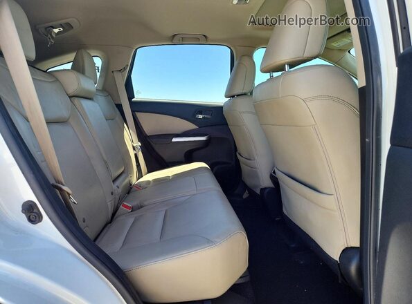 5J6RM4H94GL007915 2016 HONDA CR-V White Widok wnętrza z tyłu