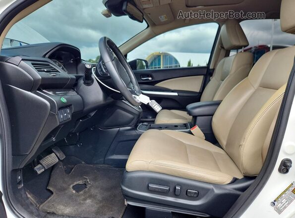 5J6RM4H95GL013867 2016 HONDA CR-V White წინა სალონის ხედი