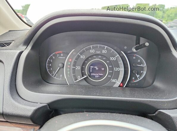 5J6RM4H95GL013867 2016 HONDA CR-V White ხელსაწყოთა პანელის ხედი