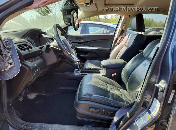 5J6RM4H95GL809437 2016 HONDA CR-V Серый Вид салона спереди