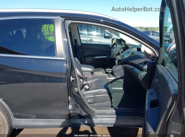 5J6RM4H96GL129000 2016 HONDA CR-V Black Widok wnętrza z przodu