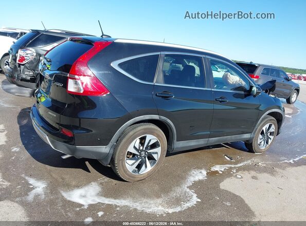 5J6RM4H96GL129000 2016 HONDA CR-V Black Widok wnętrza z tyłu