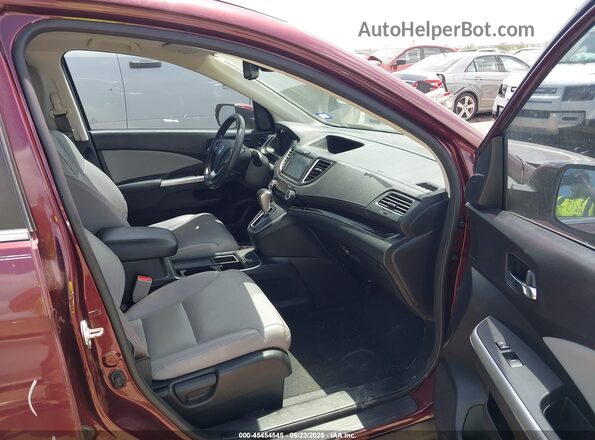 5J6RM4H97GL027138 2016 HONDA CR-V Burgundy Вид салону спереду