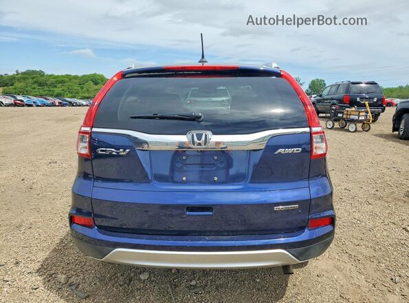 5J6RM4H98GL126485 2016 HONDA CR-V Blue Widok z tyłu