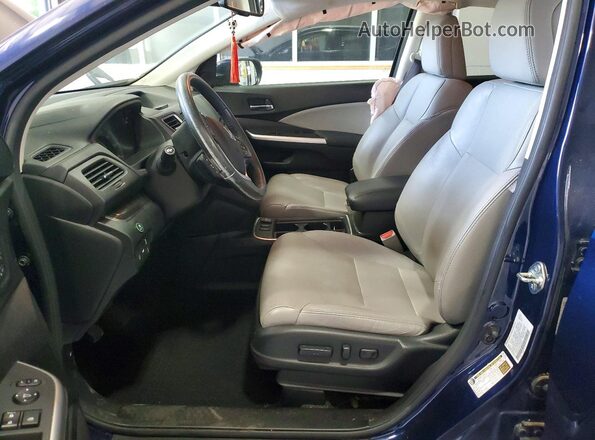 5J6RM4H99GL027030 2016 HONDA CR-V Blue Front interior view