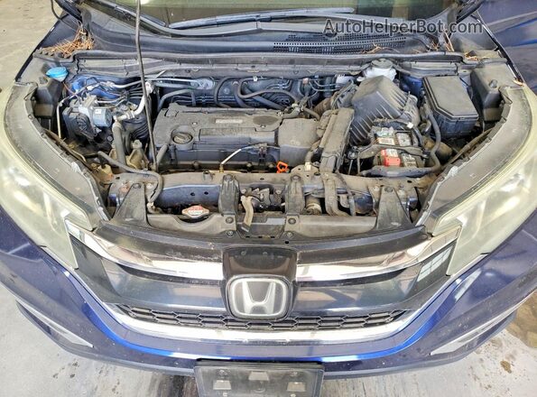 5J6RM4H99GL027030 2016 HONDA CR-V Blue Engine compartment view