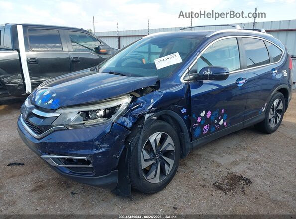 5J6RM4H99GL104267 2016 HONDA CR-V Blue Front left