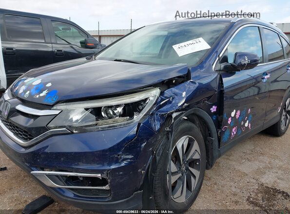 5J6RM4H99GL104267 2016 HONDA CR-V Blue Front view
