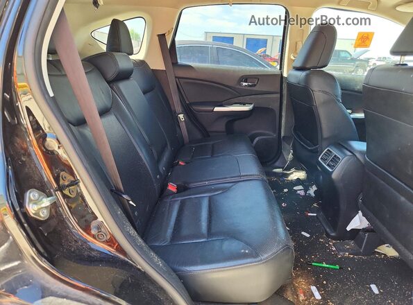 5J6RM4H9XGL040241 2016 HONDA CR-V Black უკანა სალონის ხედი