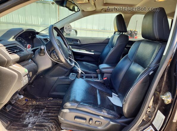 5J6RM4H9XGL040241 2016 HONDA CR-V Black წინა სალონის ხედი