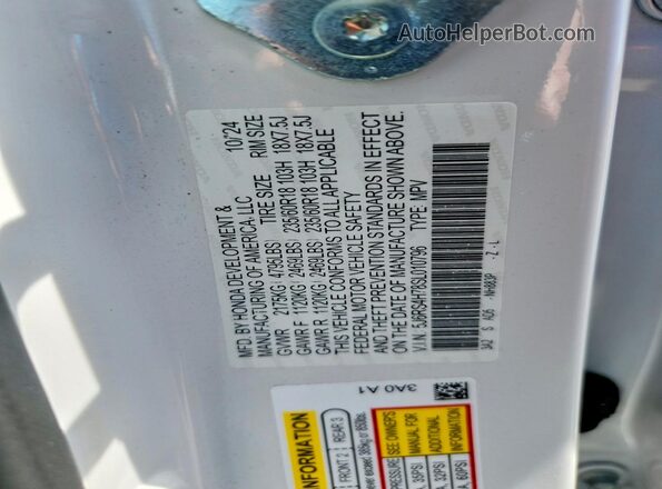 5J6RS4H78SL010796 2025 HONDA CR-V White Vista del compartimento del motor
