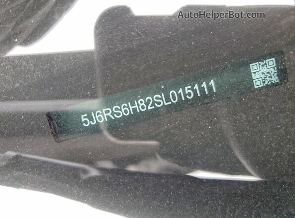 5J6RS6H82SL015111 2025 HONDA CR-V Gray Vista de la etiqueta del VIN