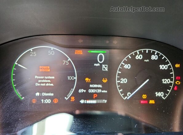 5J6RS6H93PL012993 2023 HONDA CR-V Blue Вид щитка приладів