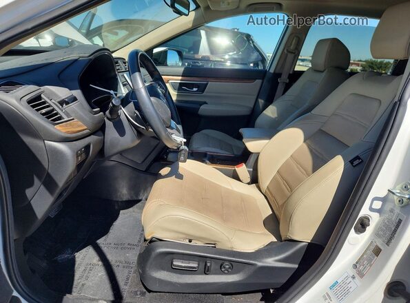 5J6RT6H95NL021575 2022 HONDA CR-V White Widok wnętrza z przodu