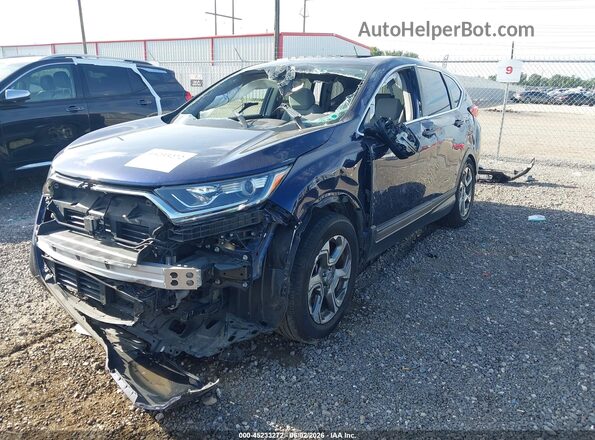 5J6RW1H52KA008538 2019 HONDA CR-V Синий Передняя левая четверть