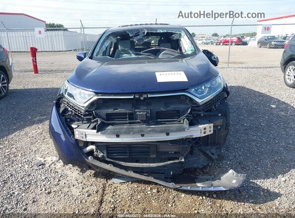 5J6RW1H52KA008538 2019 HONDA CR-V Синий Вид задней части салона