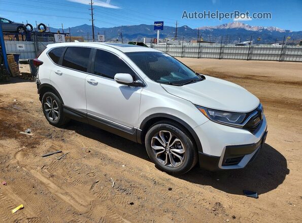 5J6RW1H54MA005045 2021 HONDA CR-V Белый Передняя правая четверть